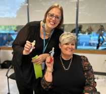 Jessica Primo and Rebecca Hamilton posing for a photo during a recent meeting.